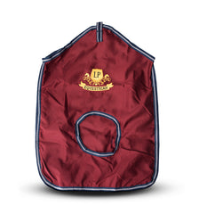 Equestrian Horse Product. Burgundy Hay Bag