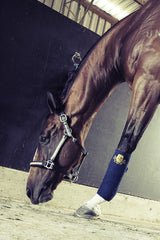 Equestrian Horse Product. Navy Fleece Bandages