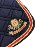 Equestrian Horse Product. Navy Dressage Saddle Pad