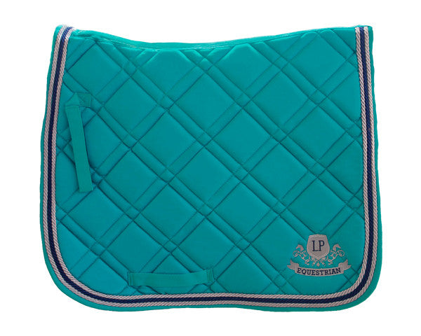 Equestrian Horse Product. Turquoise Dressage Saddle PAd