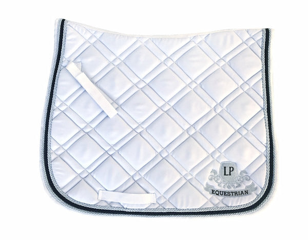 Equestrian Horse Product. White Dressage Saddle Pad